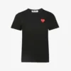 Comme Des Garçons Play Heart Logo-embroidered Cotton-jersey T-shirt