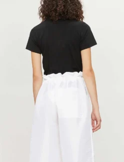 Comme Des Garçons Play Middle Heart-print Cotton-jersey T-shirt -Reiss Shop 143 2000022 P1T111 BLACK ALT02