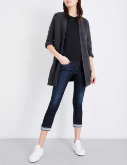 Rag & Bone Round Neck Cotton-jersey T-shirt -Reiss Shop 150 3004401 W272C32CH BLACK ALT01