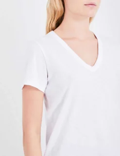 Rag & Bone V-neck Cotton-jersey T-shirt -Reiss Shop 150 3004401 W272C34CH BRIGHTWHITE ALT04