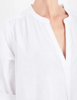 Seafolly Boyfriend Cotton Beach Shirt -Reiss Shop 186 3000714 52815TO WHITE ALT04