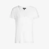 Paige Zaya V-neck Cotton And Modal-blend T-shirt