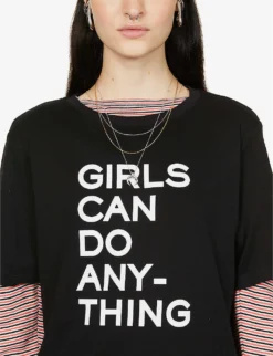 Zadig & Voltaire Bella Cotton-jersey T-shirt -Reiss Shop 669 10175 PWGTR1801F NOIR ALT04