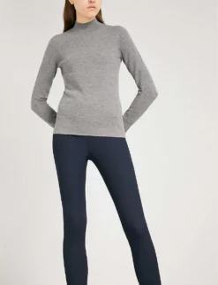 Joseph High-rise Slim-fit Stretch-gabardine Leggings -Reiss Shop 793 10038 JP0000490370 NAVY ALT03