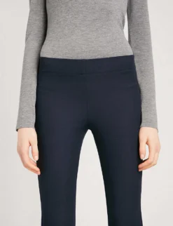 Joseph High-rise Slim-fit Stretch-gabardine Leggings -Reiss Shop 793 10038 JP0000490370 NAVY ALT04