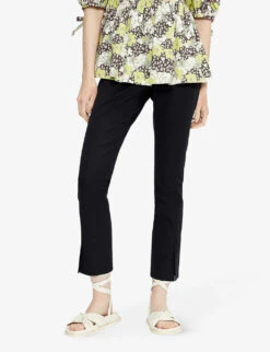 Ted Baker Ozete Split-detail Skinny-fit Stretch-cotton Trousers -Reiss Shop 870 10003 242105 BLACK ALT02
