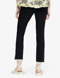 Ted Baker Ozete Split-detail Skinny-fit Stretch-cotton Trousers -Reiss Shop 870 10003 242105 BLACK ALT03