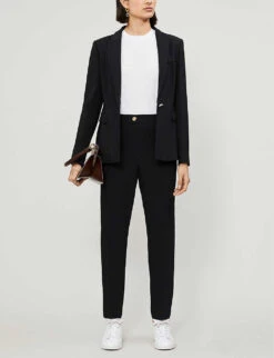Ted Baker Tapered Crepe Trousers -Reiss Shop R00021991 BLACK ALT01