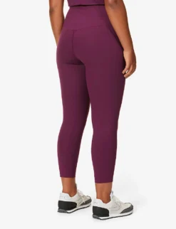 Girlfriend Collective Compressive 7/8 High-rise Stretch-jersey Leggings -Reiss Shop R00037908 PLUM ALT02