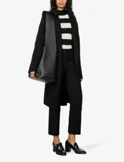 Joseph Coleman Stretch-gabardine Straight Leg Trousers -Reiss Shop R00060270 BLACK ALT01