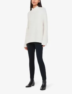 Whistles Super Stretch Stretch-cotton Skinny Trousers -Reiss Shop R00089574 NAVY ALT01