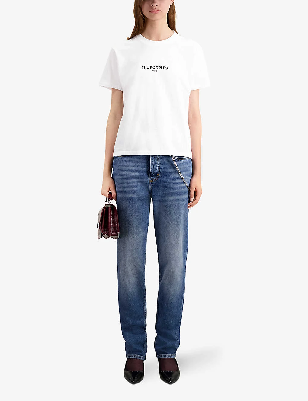 THE KOOPLES Brand-print Cotton-jersey T-shirt 2 THE KOOPLES Brand-print Cotton-jersey T-shirt - Image 2