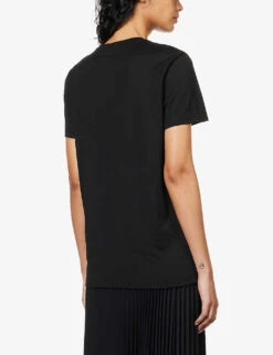 Joseph Round Neck Cotton T-shirt -Reiss Shop R03653769 BLACK ALT03