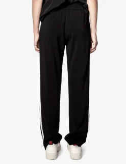 Zadig & Voltaire Pomy Cotton-blend Jogging Bottoms -Reiss Shop R03674279 NOIR ALT02