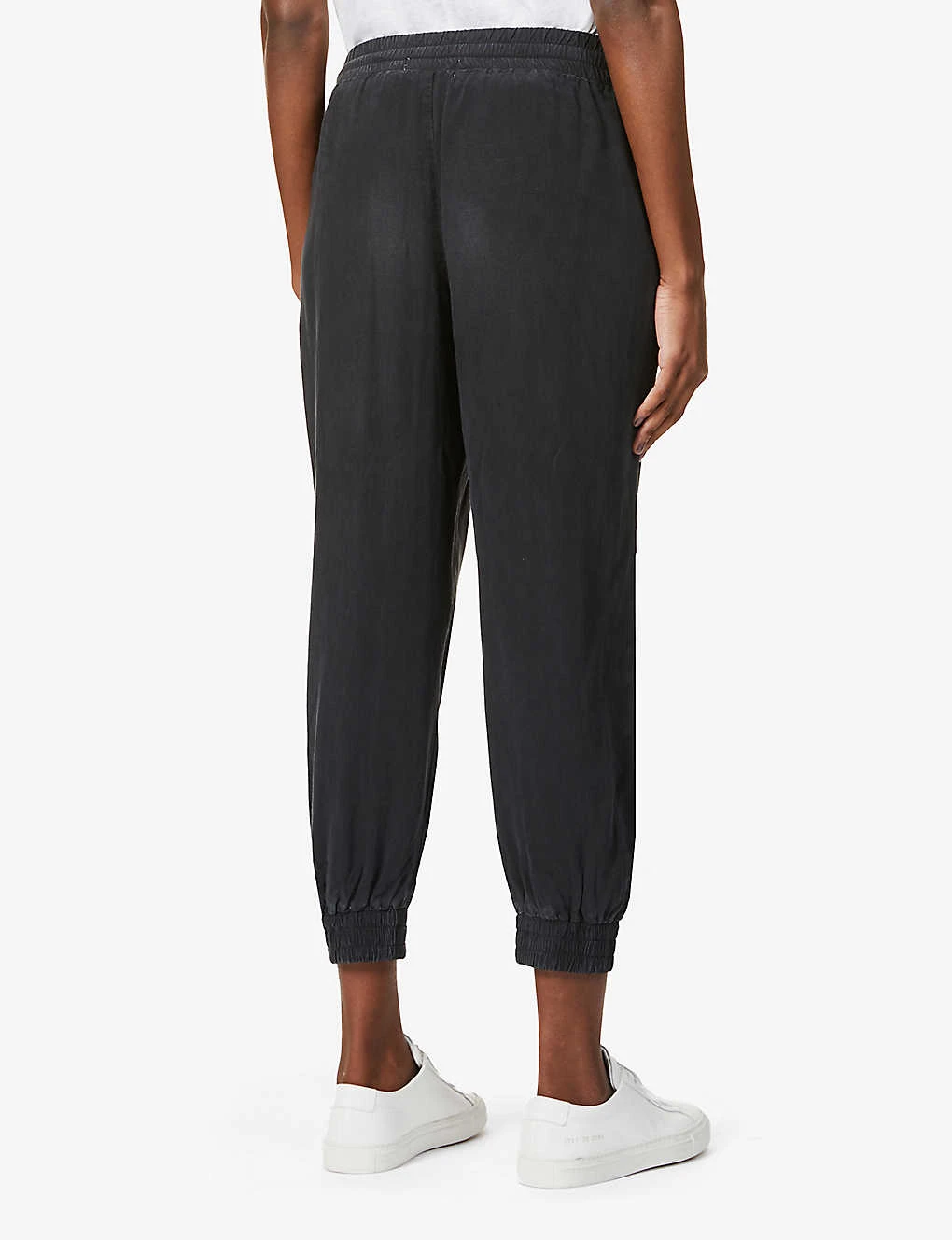 Easy Cropped Mid-rise Woven Jogging Bottoms 4 Easy Cropped Mid-rise Woven Jogging Bottoms - Image 4
