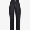 Whistles High-waisted Stretch Leather Trousers