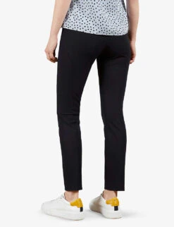Ted Baker Cayla Seam-detail Slim-fit Cotton Trousers -Reiss Shop R03735235 NAVY ALT02