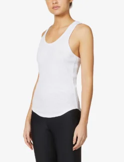 Frankie Ribbed Cotton-jersey Tank Top -Reiss Shop R03742803 WHITE ALT02