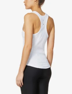 Frankie Ribbed Cotton-jersey Tank Top -Reiss Shop R03742803 WHITE ALT03