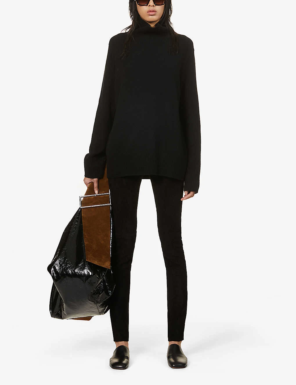 Joseph High-rise Suede Leggings 2 Joseph High-rise Suede Leggings - Image 2