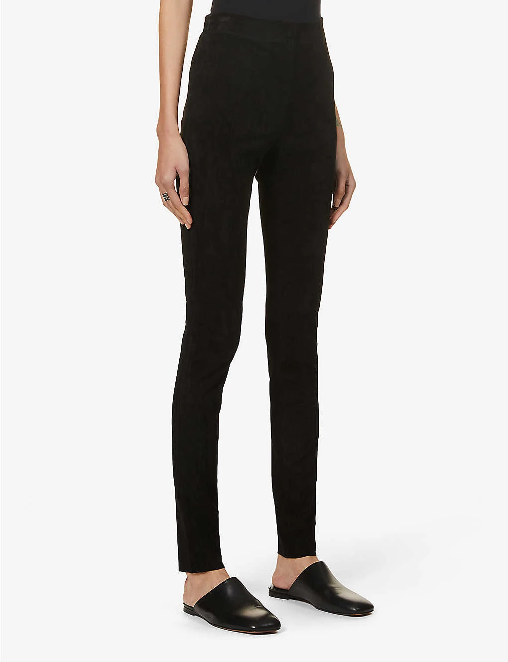 Joseph High-rise Suede Leggings 3 Joseph High-rise Suede Leggings - Image 3