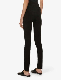Joseph High-rise Suede Leggings 8 Joseph High-rise Suede Leggings -Reiss Shop R03748266 BLACK ALT03