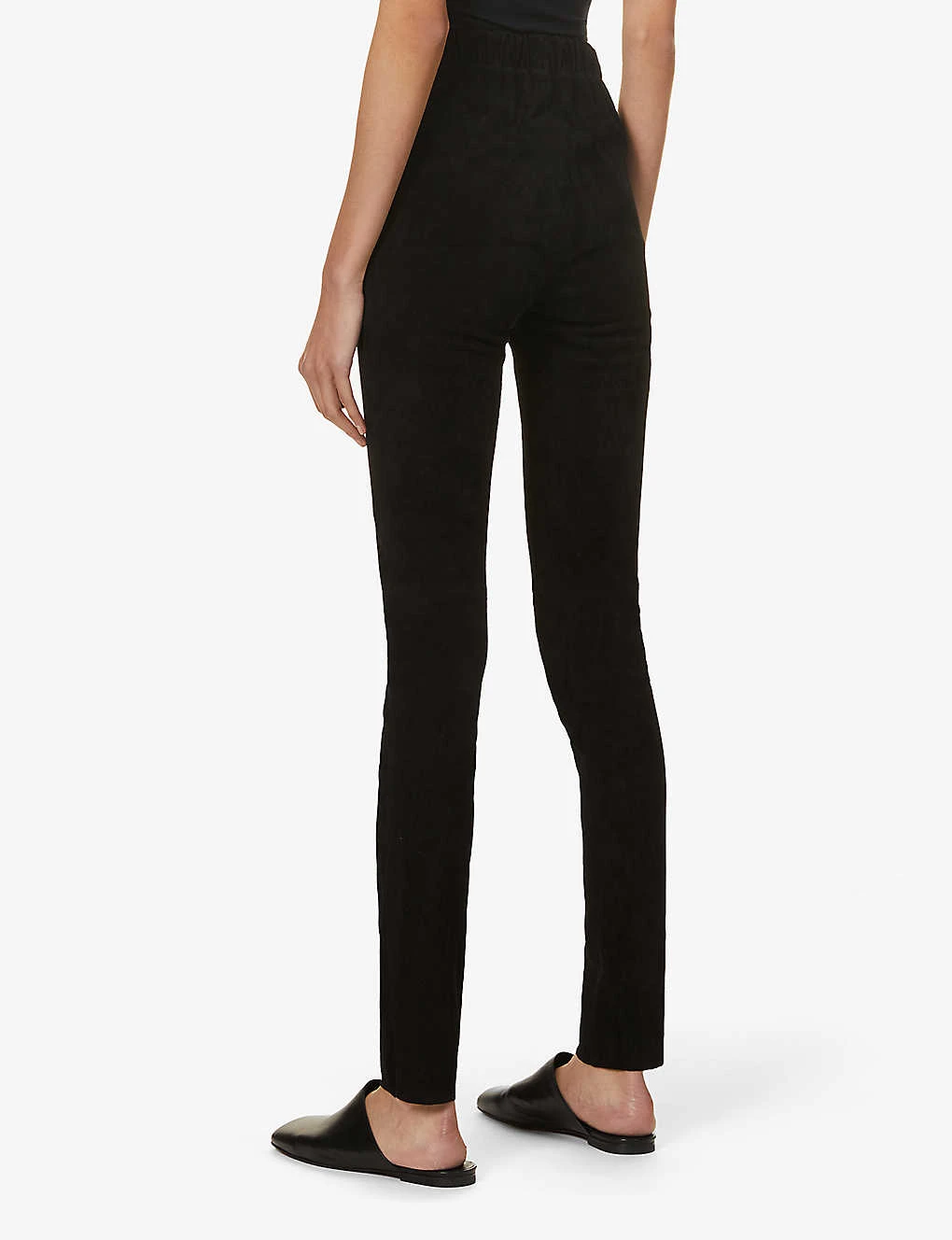 Joseph High-rise Suede Leggings 4 Joseph High-rise Suede Leggings - Image 4