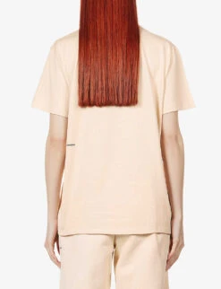 Text-print Organic-cotton-and Seaweed-blend T-shirt 8 Text-print Organic-cotton-and Seaweed-blend T-shirt -Reiss Shop R03751956 SAND ALT03