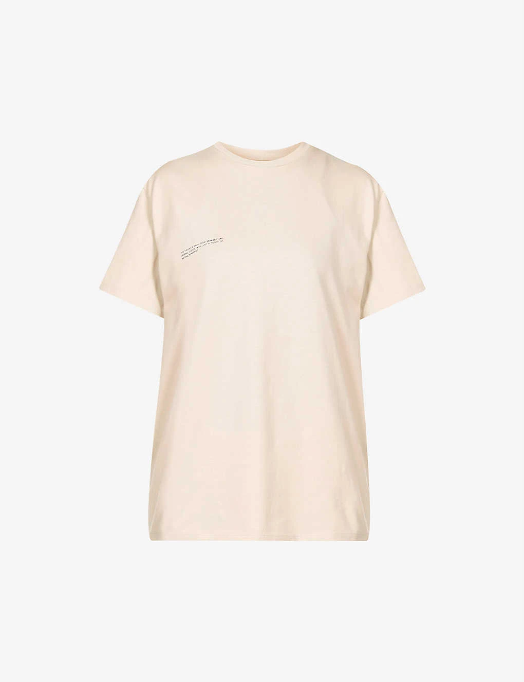 Text-print Organic-cotton-and Seaweed-blend T-shirt 1 Text-print Organic-cotton-and Seaweed-blend T-shirt