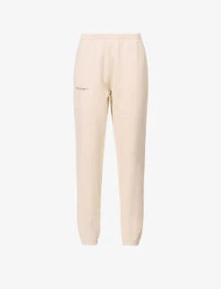 365 Signature Mid-rise Organic And Recycled Cotton-blend Jogging Bottoms