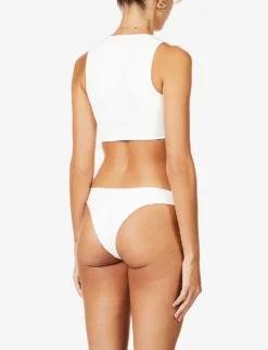 West Wrap-over Bikini Top 8 West Wrap-over Bikini Top -Reiss Shop R03760051 VANILLA ALT03