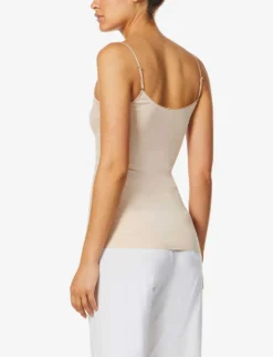 HANRO Seamless Cotton-jersey Cami Top 8 HANRO Seamless Cotton-jersey Cami Top -Reiss Shop R03763938 BEIGE ALT03
