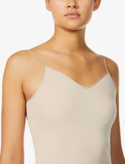 HANRO Seamless Cotton-jersey Cami Top 9 HANRO Seamless Cotton-jersey Cami Top -Reiss Shop R03763938 BEIGE ALT04