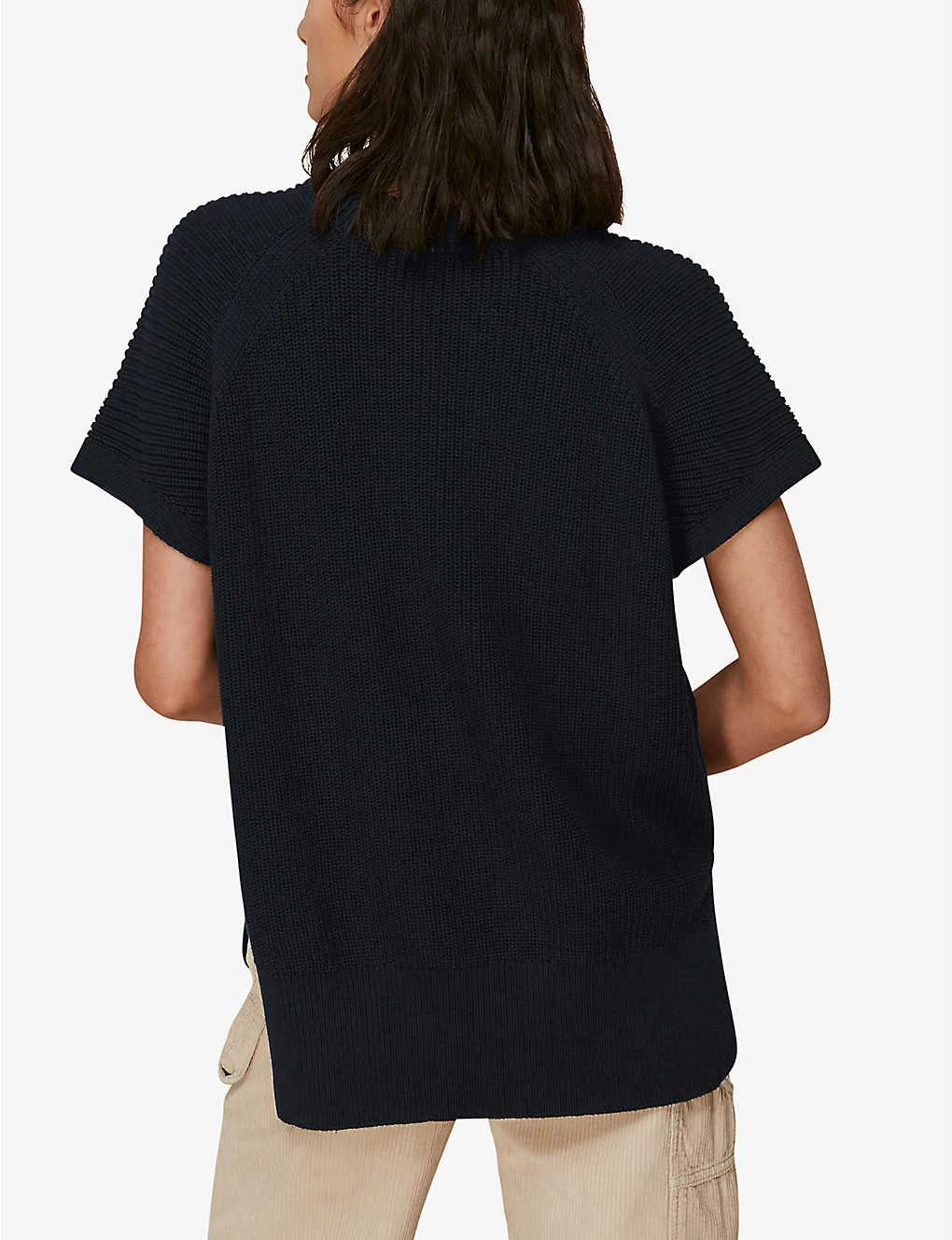 Whistles Round-neck Ribbed Cotton Tunic 3 Whistles Round-neck Ribbed Cotton Tunic - Image 3