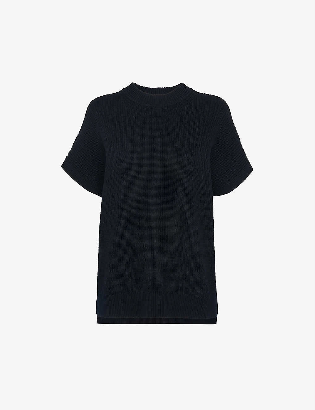 Whistles Round-neck Ribbed Cotton Tunic 1 Whistles Round-neck Ribbed Cotton Tunic