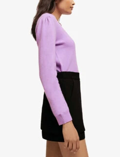 Maje Pamo Skirt-style Shorts -Reiss Shop R03787236 NOIRGRIS ALT03