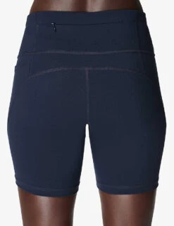 Sweaty Betty "Power 6"" Stretch-jersey Bike Shorts" -Reiss Shop R03791976 NAVYBLUE ALT02