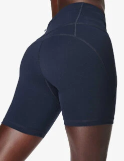 Sweaty Betty "Power 6"" Stretch-jersey Bike Shorts" -Reiss Shop R03791976 NAVYBLUE ALT03
