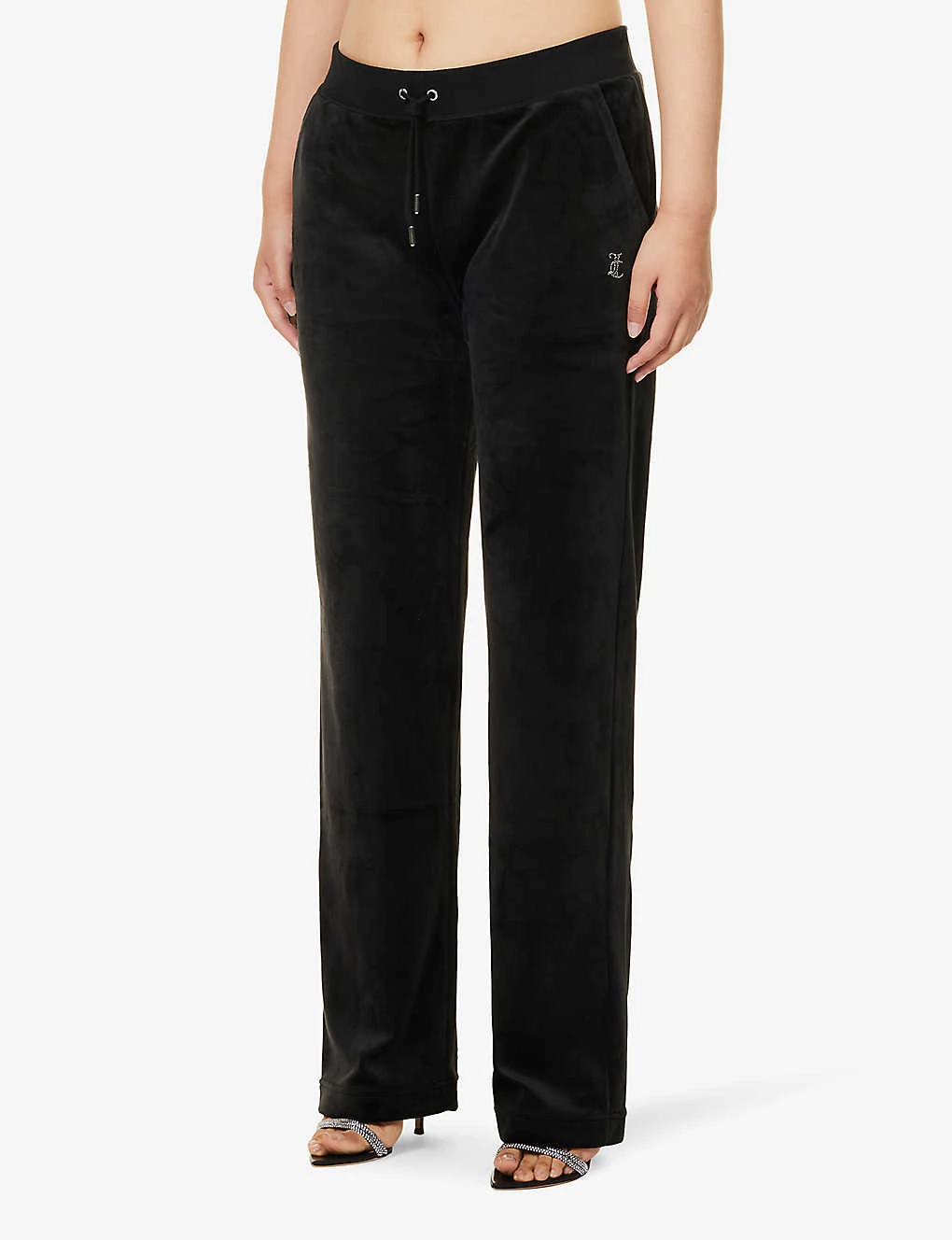Juicy Couture Logo-embellished Velour Jogging Bottoms 3 Juicy Couture Logo-embellished Velour Jogging Bottoms - Image 3