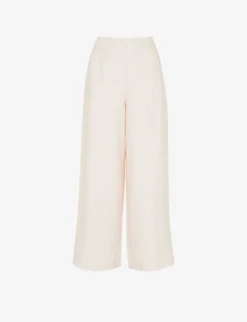 Whistles Nina Wide-leg Linen Trousers