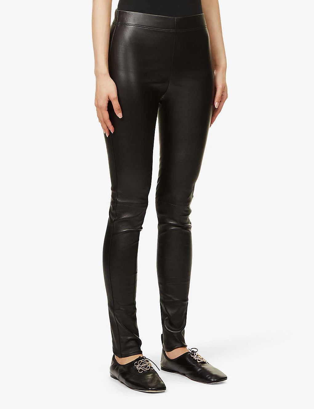 Joseph High-rise Slim-fit Leather Leggings 3 Joseph High-rise Slim-fit Leather Leggings - Image 3
