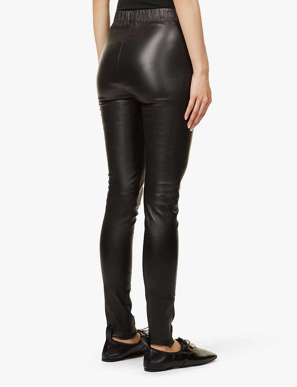 Joseph High-rise Slim-fit Leather Leggings 4 Joseph High-rise Slim-fit Leather Leggings - Image 4