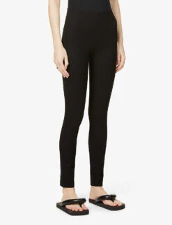 Joseph Gabardine Mid-rise Stretch-woven Leggings -Reiss Shop R03800611 BLACK ALT02
