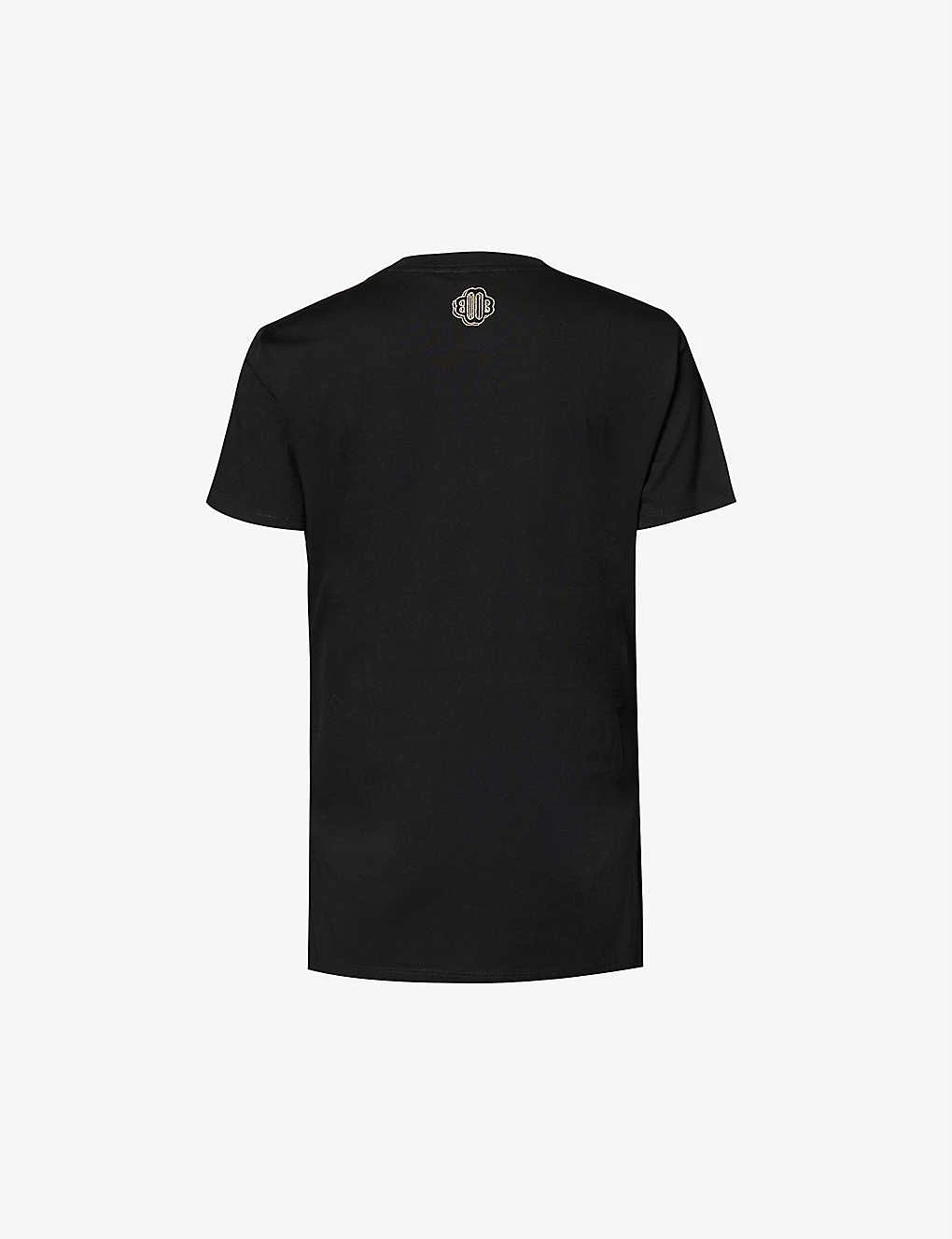 Maje Logo- Embroidered Cotton-jersey T-shirt 2 Maje Logo- Embroidered Cotton-jersey T-shirt - Image 2