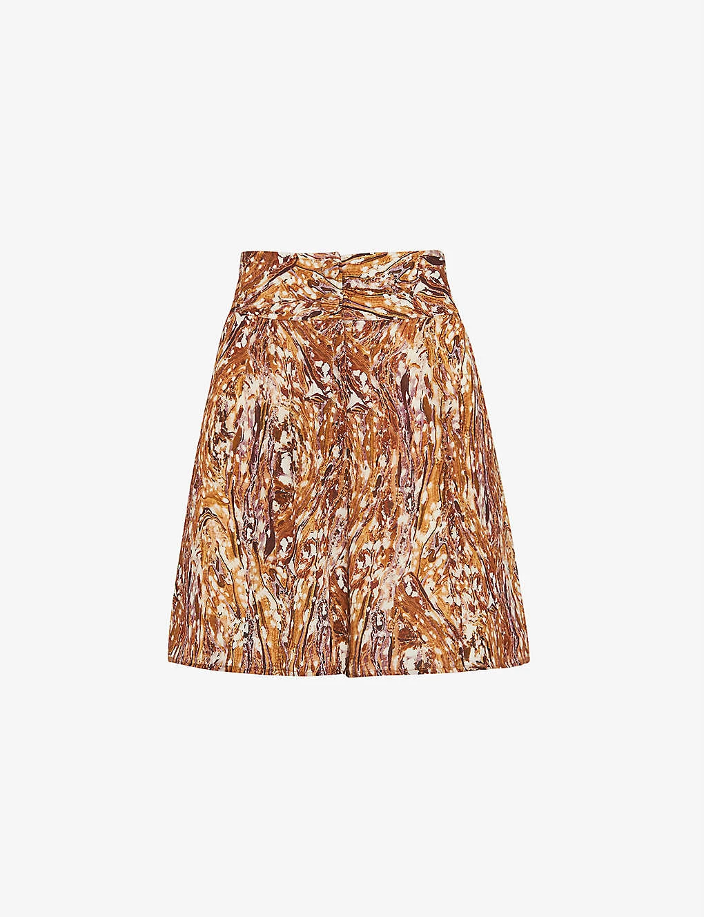 Whistles Marble-print Silk Shorts 1 Whistles Marble-print Silk Shorts