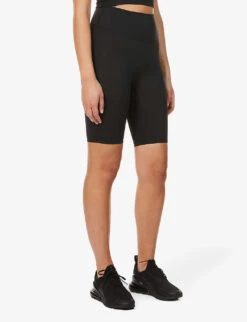 Ultimate Fitted High-rise Stretch-jersey Bike Shorts -Reiss Shop R03812461 BLACK ALT02