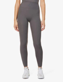 Ultimate Mid-rise Stretch-jersey Leggings -Reiss Shop R03812466 DARKGREY ALT02
