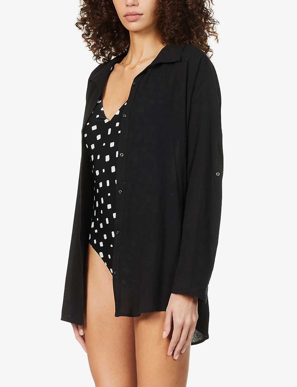 Seafolly Classic Cotton Beach Shirt 3 Seafolly Classic Cotton Beach Shirt - Image 3