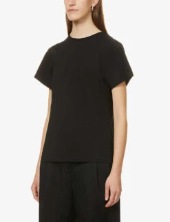 Toteme To Tee Curved Seam Tee -Reiss Shop R03828803 S BLACK ALT02