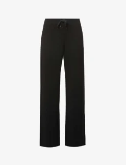 AirLuxe Wide-leg Mid-rise Stretch-jersey Trousers
